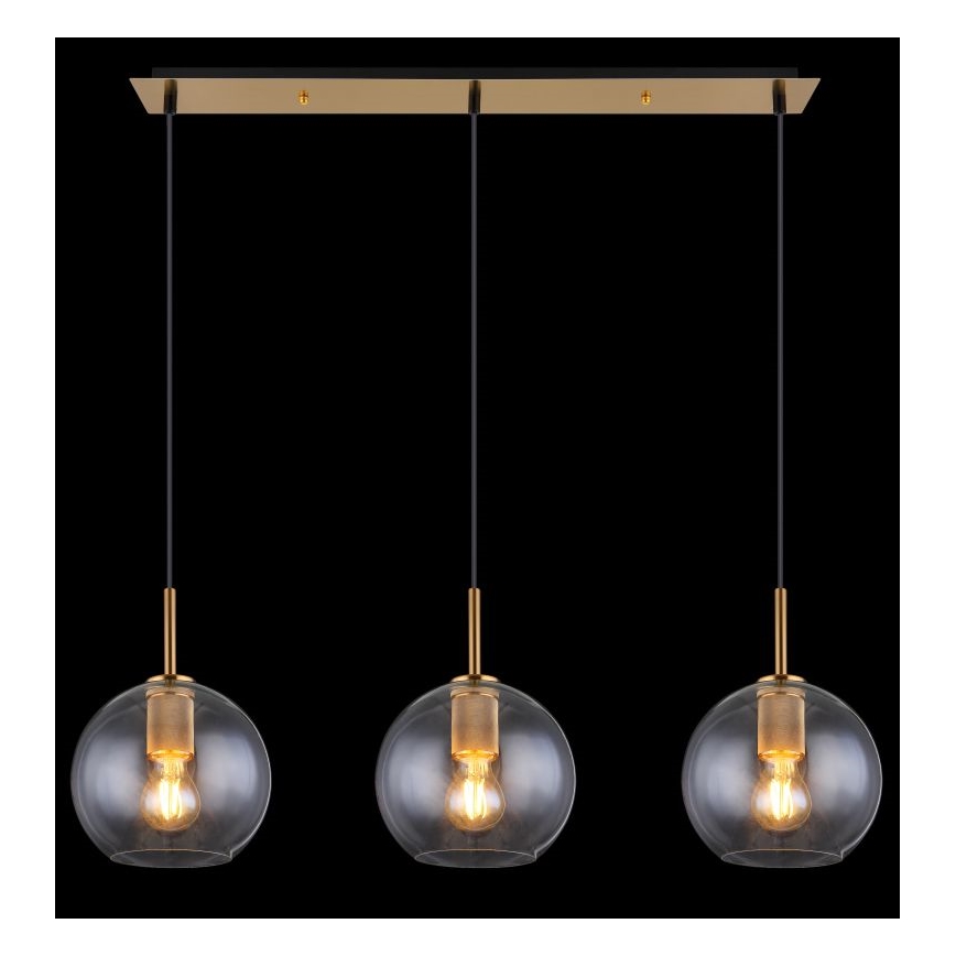 Globo - Lampadario a sospensione con filo 3xE27/60W/230V