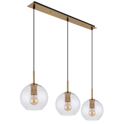 Globo - Lampadario a sospensione con filo 3xE27/60W/230V