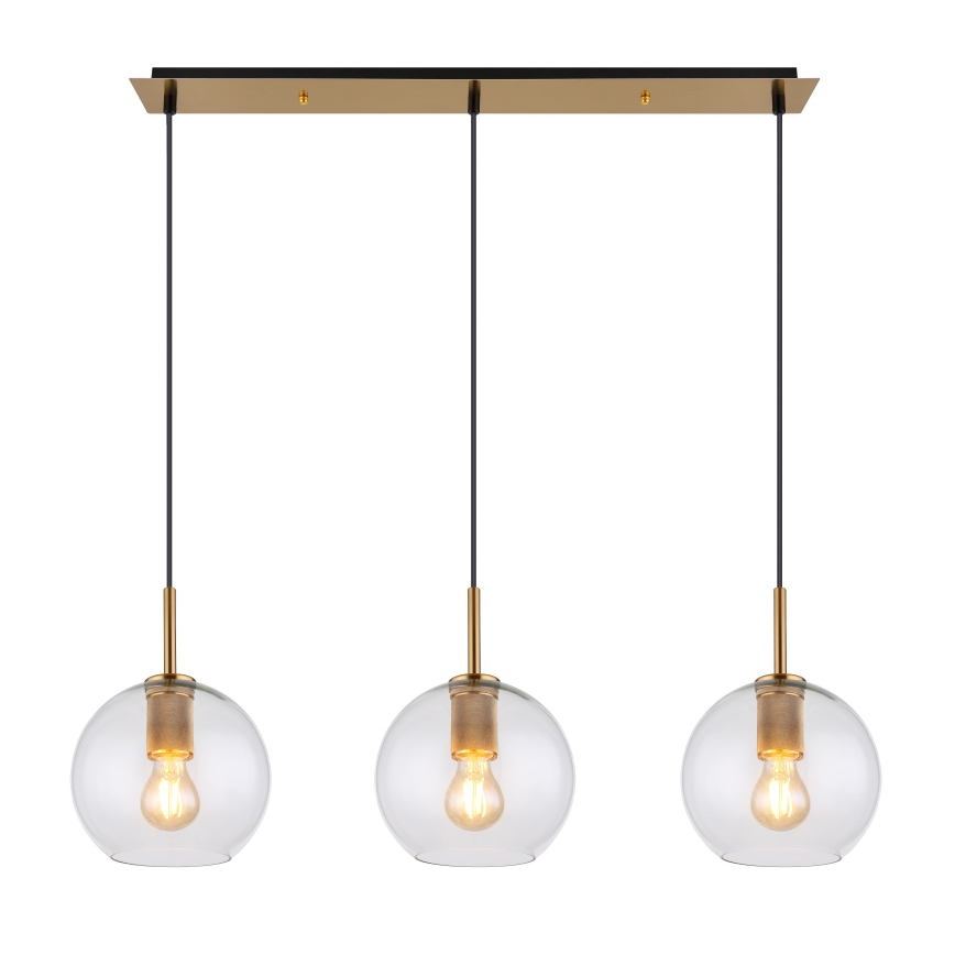 Globo - Lampadario a sospensione con filo 3xE27/60W/230V