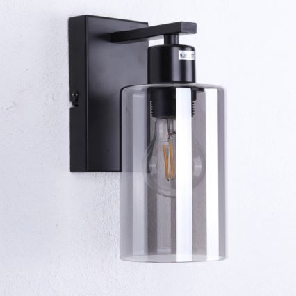 Globo - Applique 1xE27/60W/230V nero