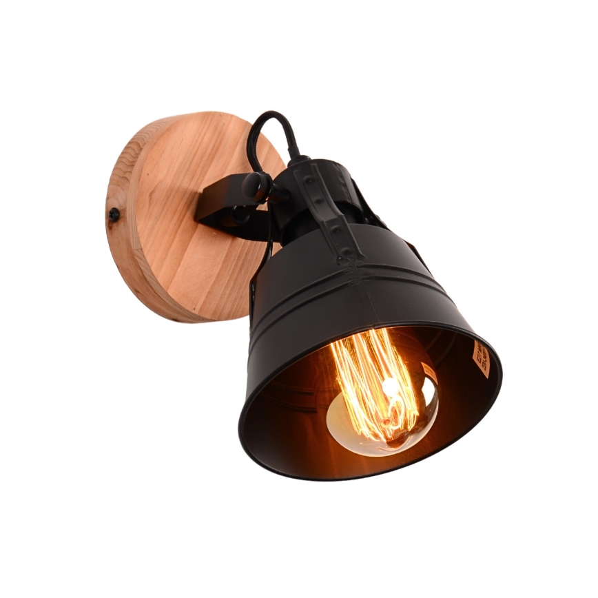 Globo - Faretto da parete 1xE27/60W/230V abete