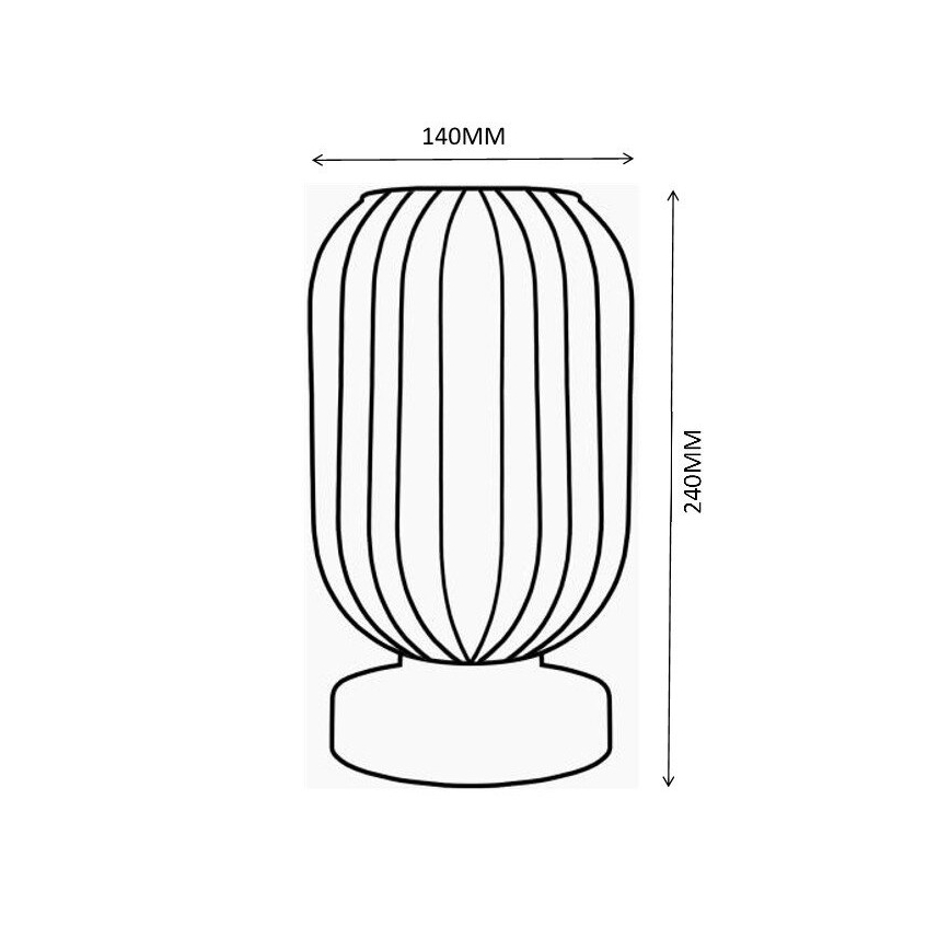 Globo - Lampada da tavolo 1xE27/40W/230V marrone