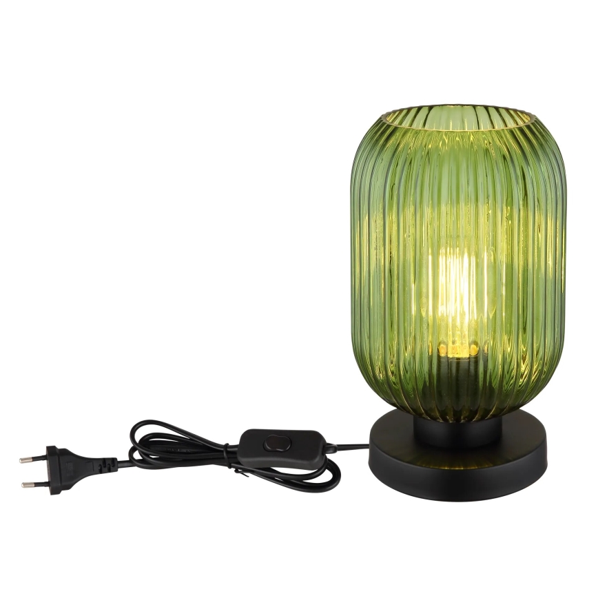 Globo - Lampada da tavolo 1xE27/40W/230V verde