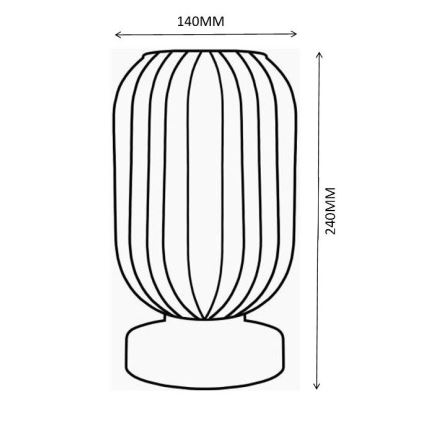 Globo - Lampada da tavolo 1xE27/40W/230V viola