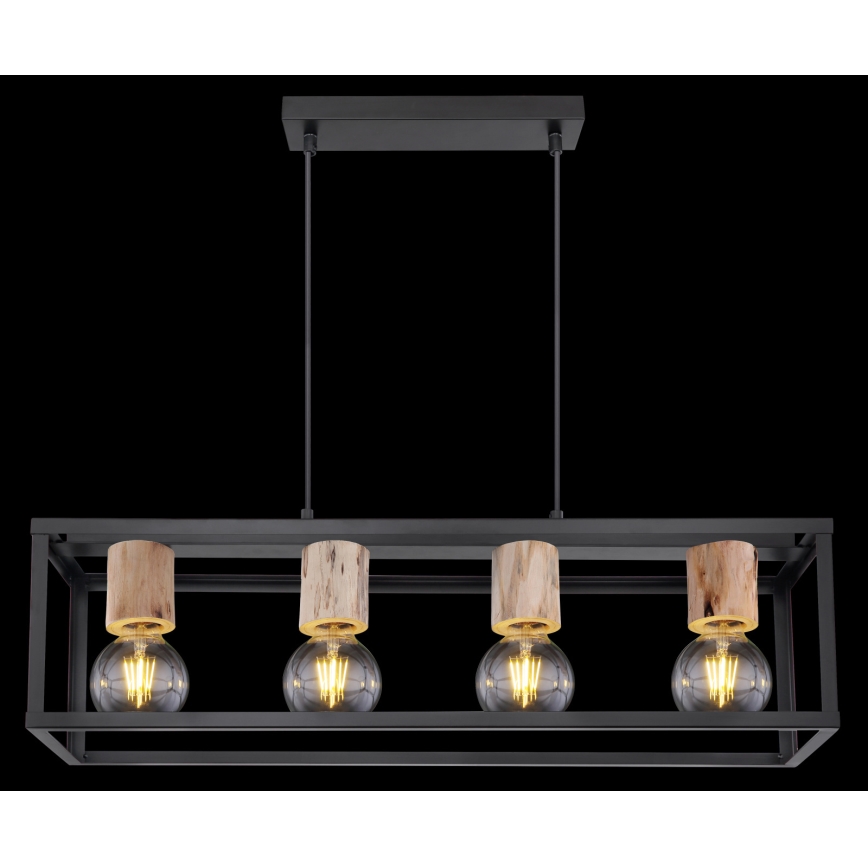 Globo - Lampadario a sospensione con filo 4xE27/60W/230V