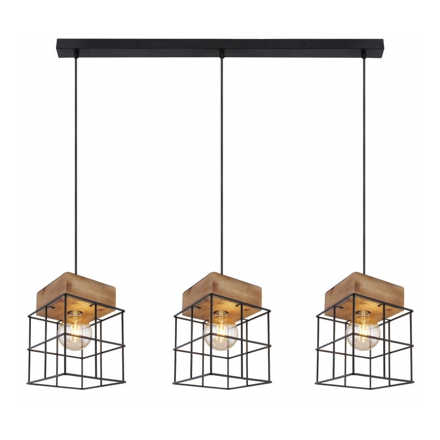 Globo - Lampadario su filo 3xE27/60W/230V