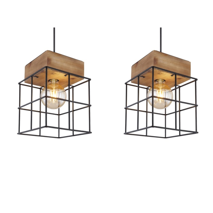 Globo - Lampadario su filo 3xE27/60W/230V