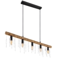 Globo 15532-5H - Lampada a sospensione con cavo KIRA 5xE14/40W/230V nero/marrone