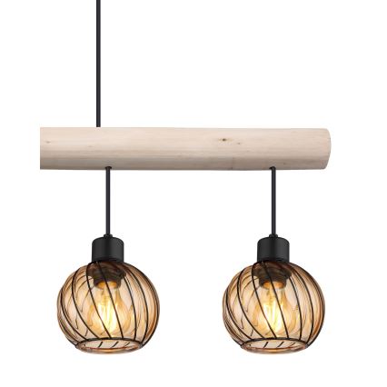 Globo - Lampadario a sospensione con filo 4xE27/15W/230V