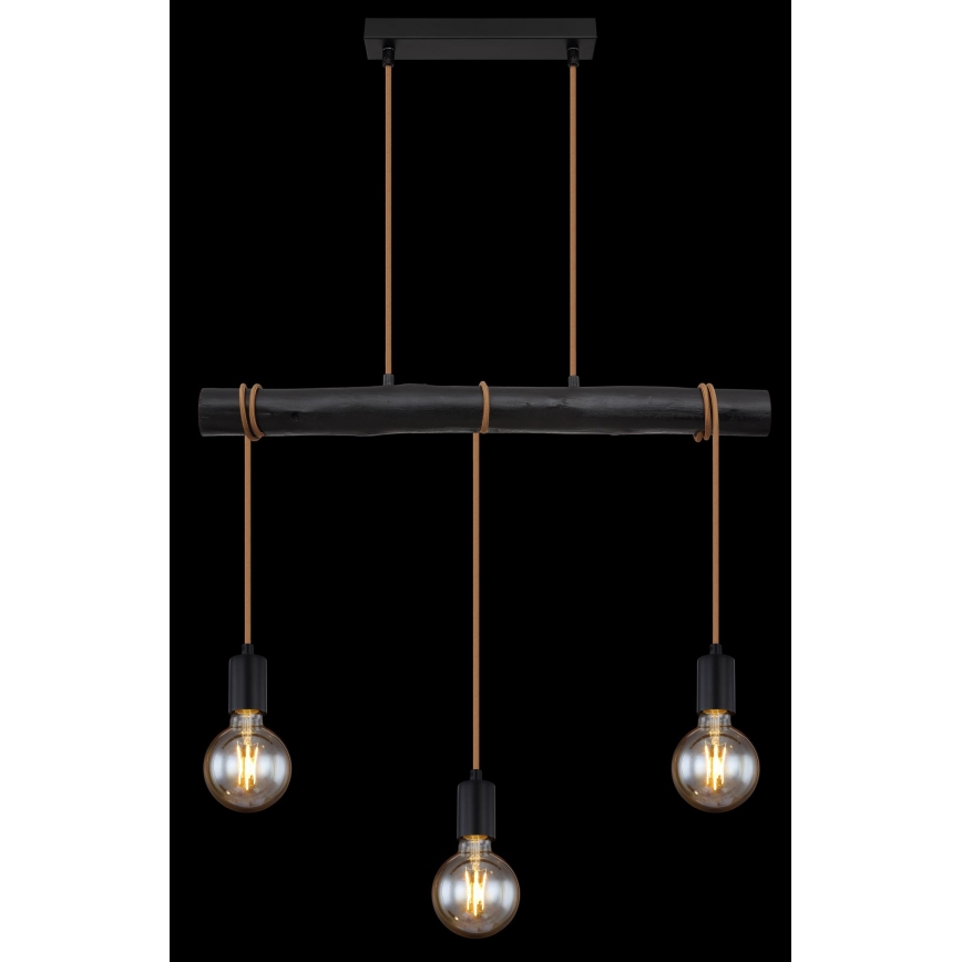 Globo - Lampadario a sospensione con filo 3xE27/60W/230V