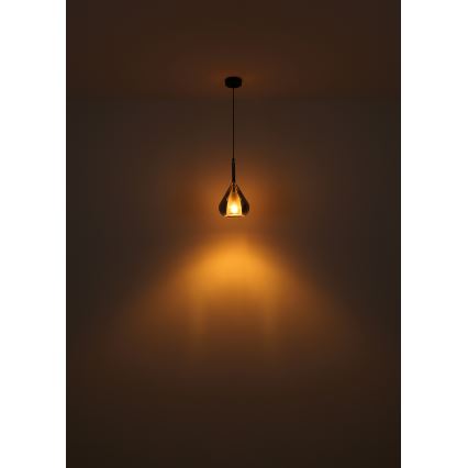 Globo - Lampadario a sospensione con filo 1xE27/60W/230V diametro 20 cm nero