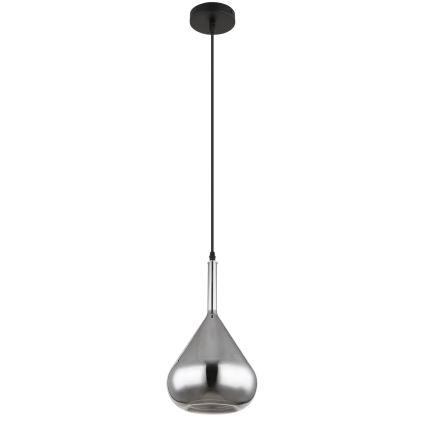 Globo - Lampadario a sospensione con filo 1xE27/60W/230V diametro 20 cm nero