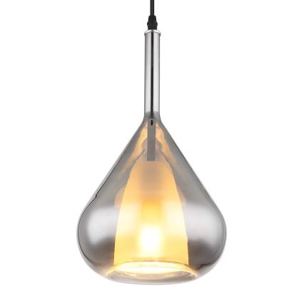 Globo - Lampadario a sospensione con filo 1xE27/60W/230V diametro 20 cm nero