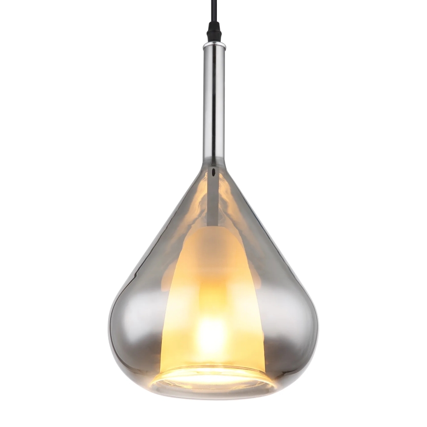 Globo - Lampadario a sospensione con filo 1xE27/60W/230V diametro 20 cm nero