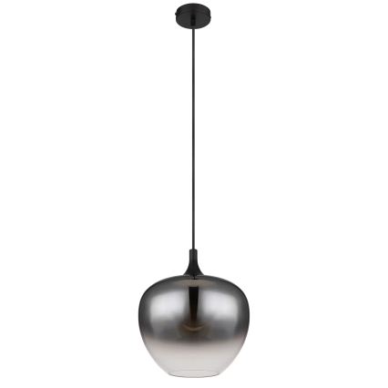 Globo - Lampadario a sospensione con filo 1xE27/60W/230V nero