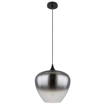 Globo - Lampadario a sospensione con filo 1xE27/60W/230V diametro 40 cm nero