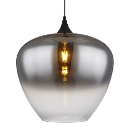 Globo - Lampadario a sospensione con filo 1xE27/60W/230V diametro 40 cm nero