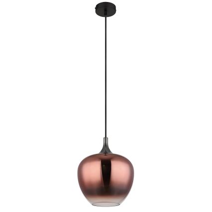 Globo - Lampadario a sospensione con filo 1xE27/60W/230V diametro 24 cm rame