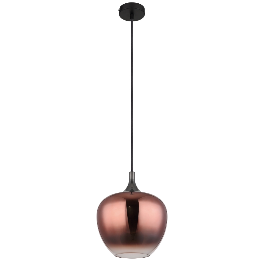 Globo - Lampadario a sospensione con filo 1xE27/60W/230V diametro 24 cm rame