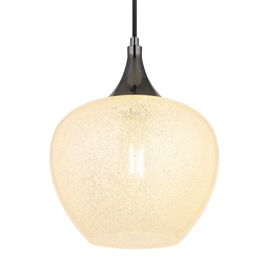 Globo - Lampadario a sospensione con filo 1xE27/40W/230V diametro 24 cm bianco/antracite