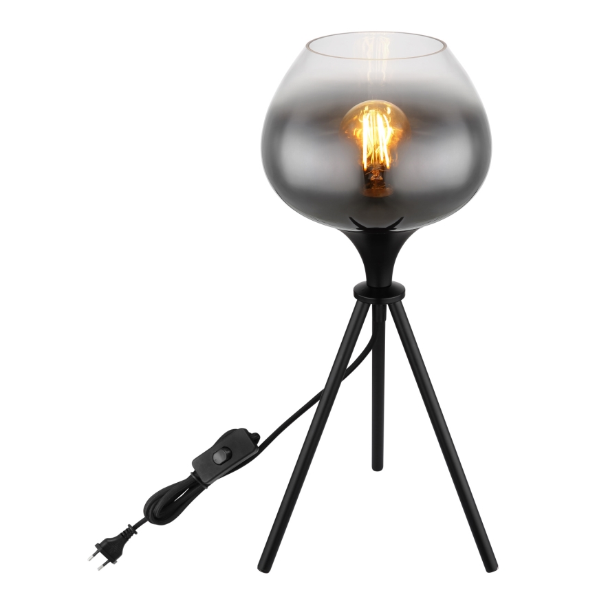 Globo - Lampada da tavolo 1xE27/40W/230V nera