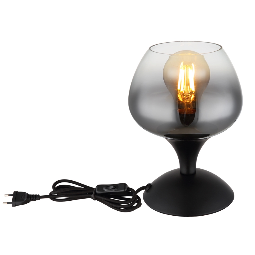 Globo - Lampada da tavolo 1xE27/40W/230V nero