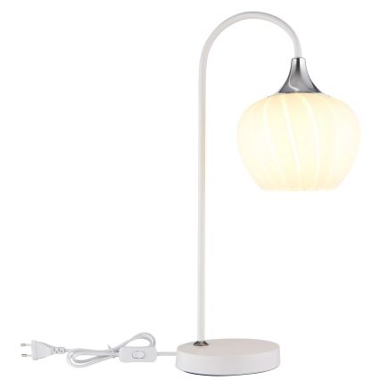 Globo - Lampada da tavolo 1xE27/40W/230V bianco