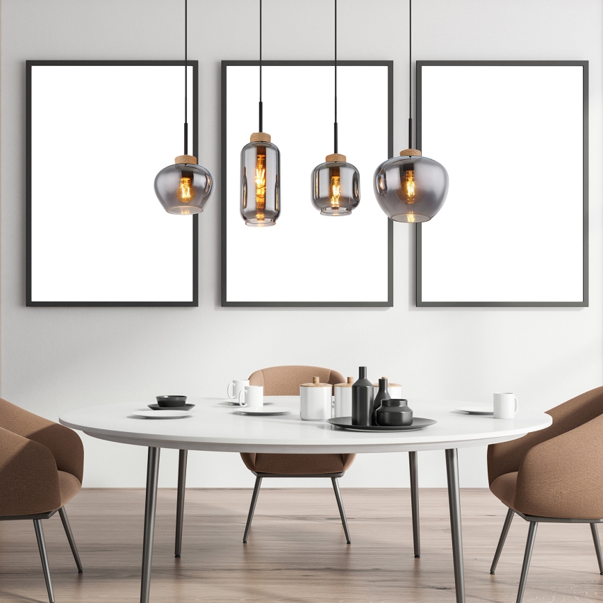 Globo - Lampadario a sospensione con filo 4xE27/40W/230V