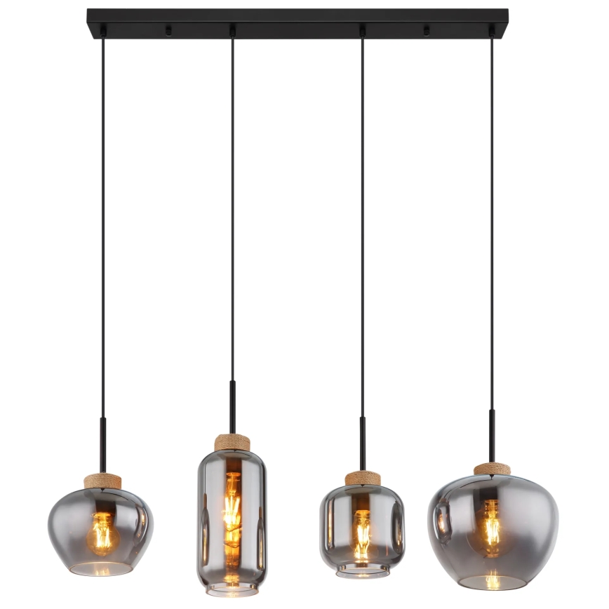 Globo - Lampadario a sospensione con filo 4xE27/40W/230V
