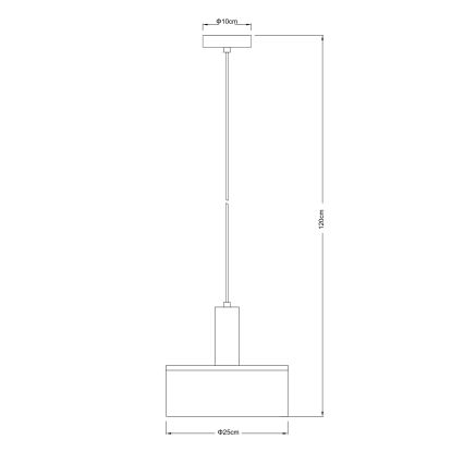 Globo - Lampadario a sospensione con filo 1xE27/15W/230V