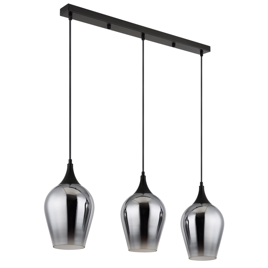 Globo - Lampadario a sospensione con filo 3xE27/60W/230V