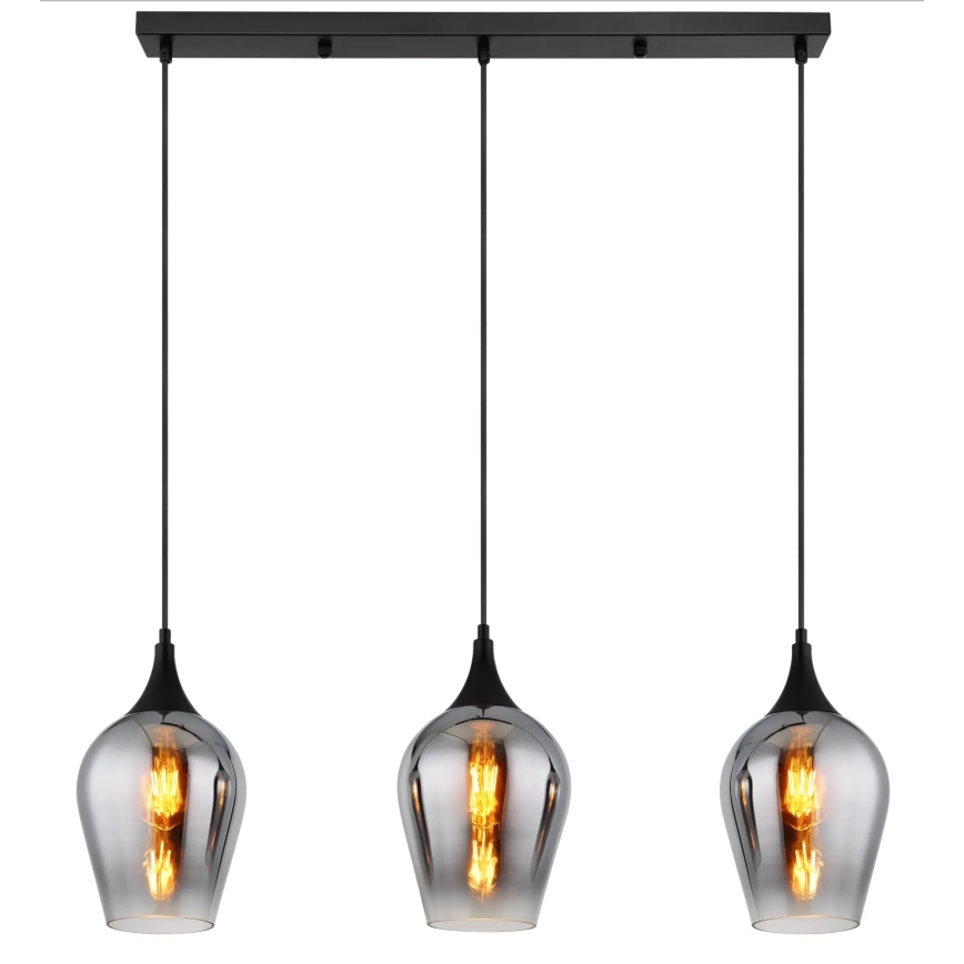 Globo - Lampadario a sospensione con filo 3xE27/60W/230V
