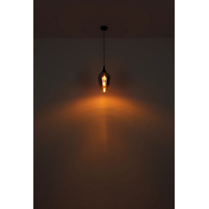 Globo - Lampadario a sospensione con filo 1xE27/60W/230V diametro 18 cm rame