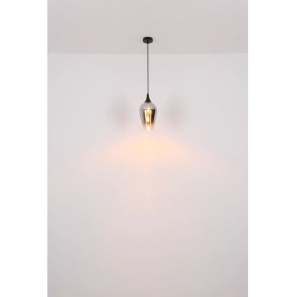 Globo - Lampadario a sospensione con filo 1xE27/60W/230V diametro 18 cm rame