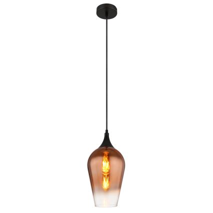 Globo - Lampadario a sospensione con filo 1xE27/60W/230V diametro 18 cm rame