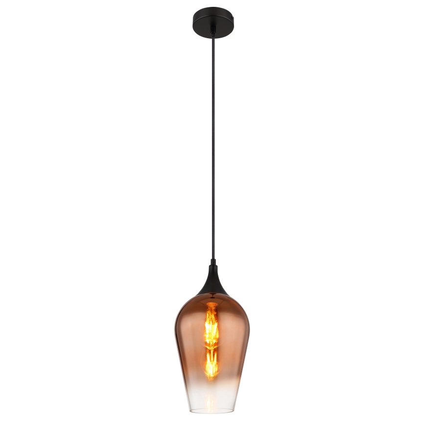 Globo - Lampadario a sospensione con filo 1xE27/60W/230V diametro 18 cm rame