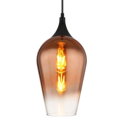 Globo - Lampadario a sospensione con filo 1xE27/60W/230V diametro 18 cm rame