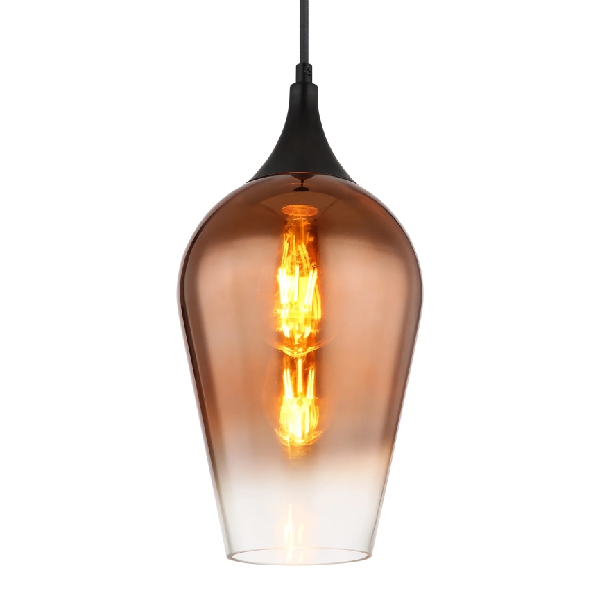 Globo - Lampadario a sospensione con filo 1xE27/60W/230V diametro 18 cm rame