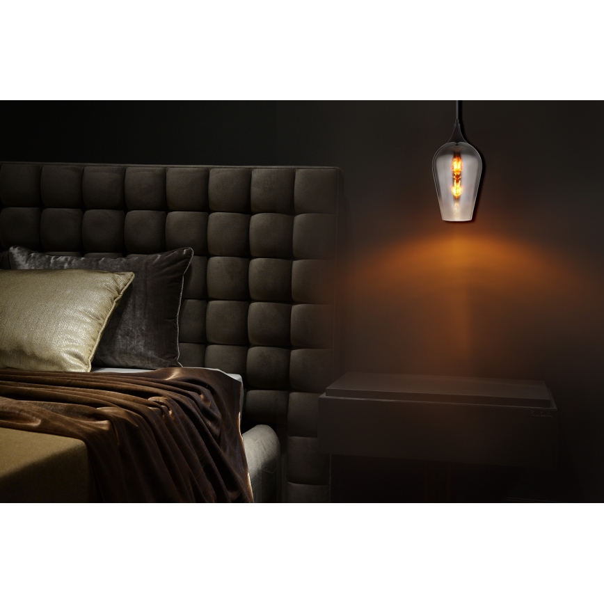 Globo - Lampadario a sospensione con filo 1xE27/60W/230V diametro 18 cm nero