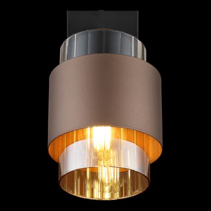 Globo - Faretto da parete 1xE27/40W/230V nero/bronzo