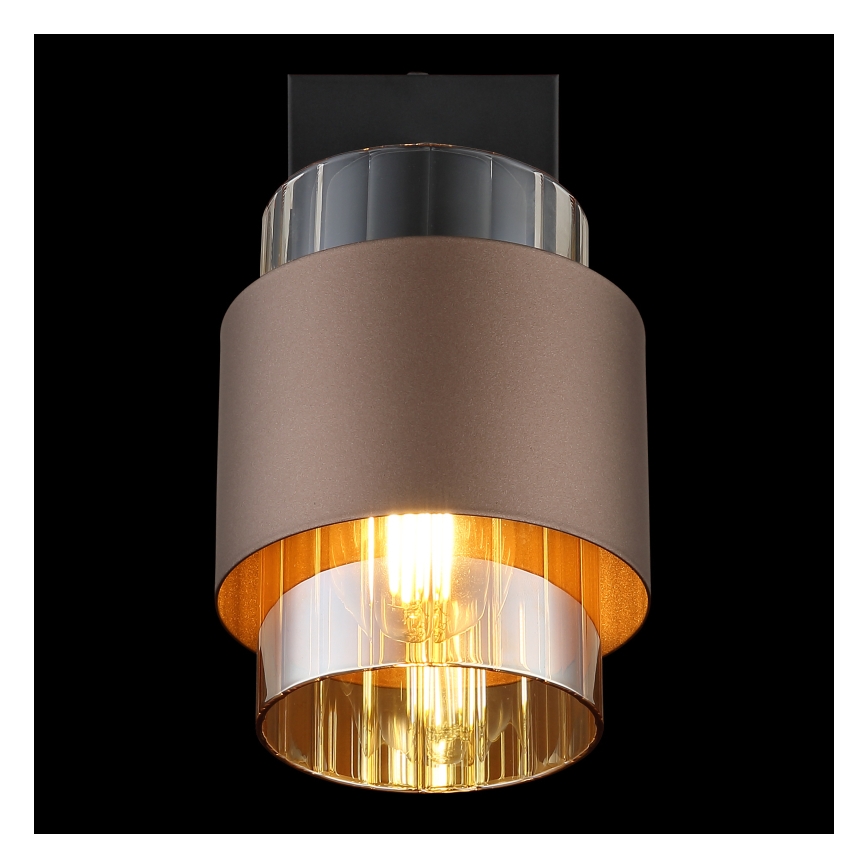 Globo - Faretto da parete 1xE27/40W/230V nero/bronzo