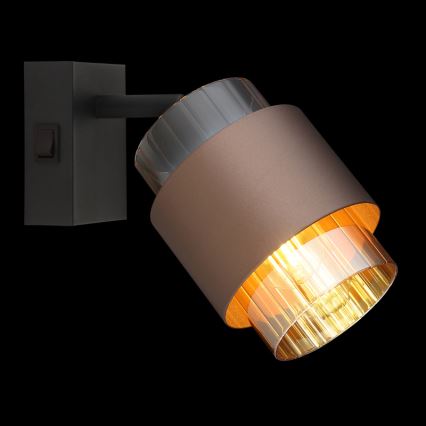 Globo - Faretto da parete 1xE27/40W/230V nero/bronzo