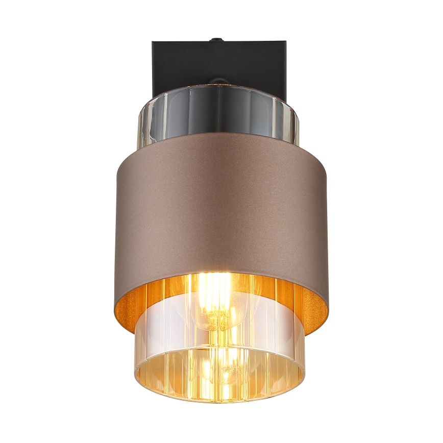 Globo - Faretto da parete 1xE27/40W/230V nero/bronzo