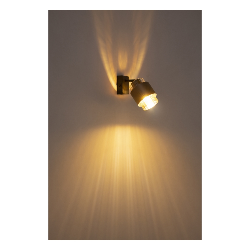 Globo - Faretto da parete 1xE27/40W/230V nero/bronzo