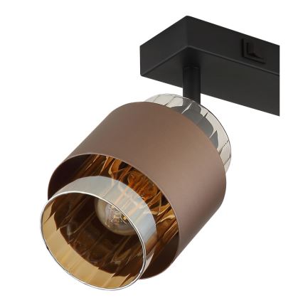 Globo - Faretto 2xE27/40W/230V nero/bronzo