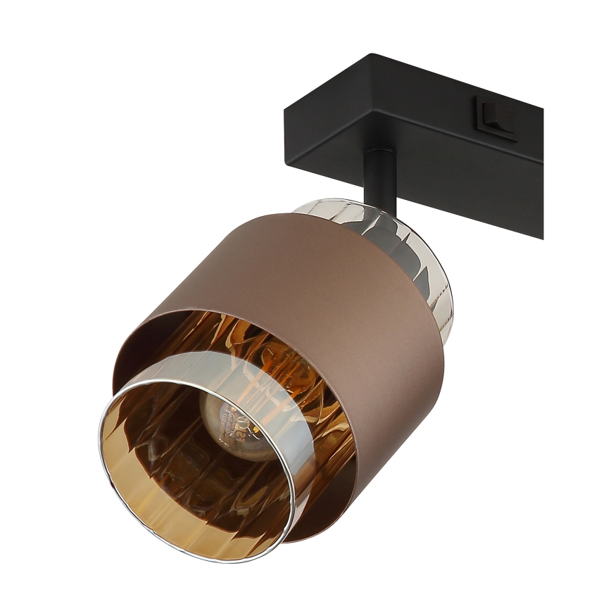 Globo - Faretto 2xE27/40W/230V nero/bronzo