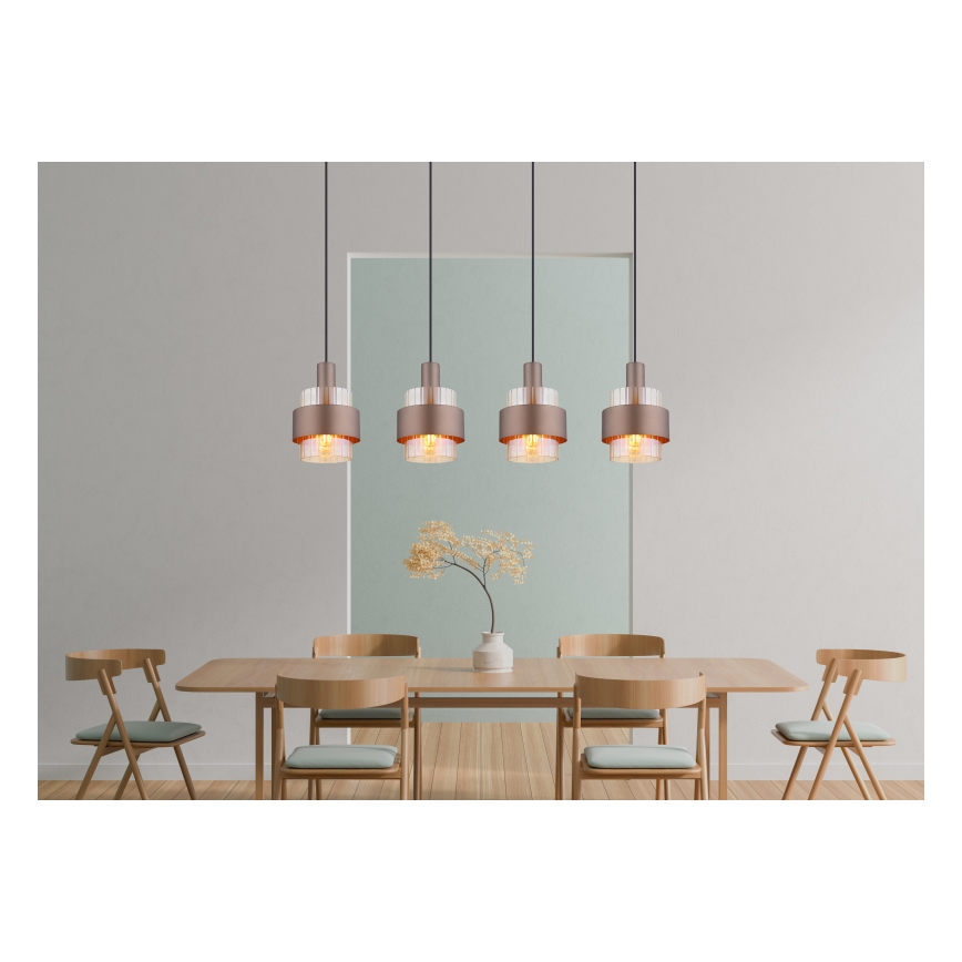 Globo - Lampadario a sospensione con filo 4xE27/60W/230V