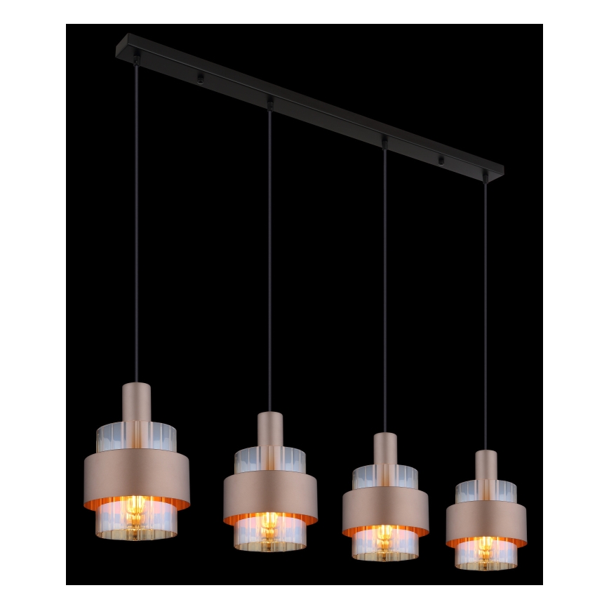 Globo - Lampadario a sospensione con filo 4xE27/60W/230V