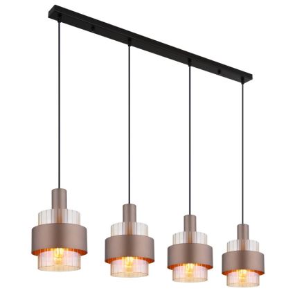 Globo - Lampadario a sospensione con filo 4xE27/60W/230V