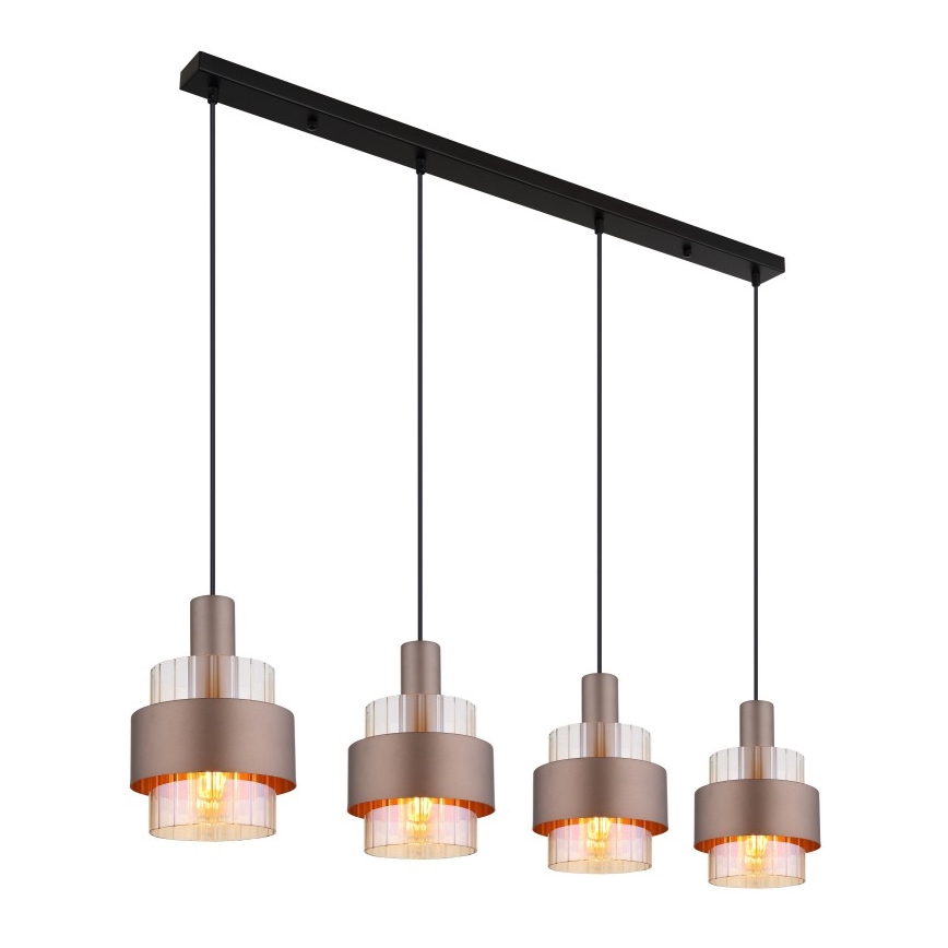 Globo - Lampadario a sospensione con filo 4xE27/60W/230V